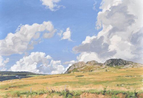 Rochers aux Estables von Anne Baudequin, Malerei kaufen auf Singulart