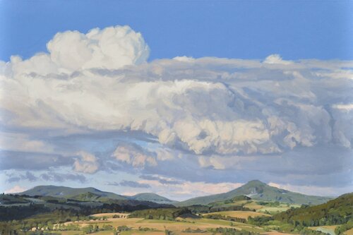 Lumière du soir sur le suc de Jalore di Anne Baudequin, Pittura in vendita su Singulart