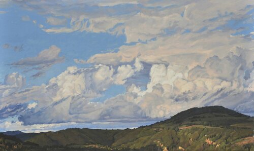 Vingt et un septembre, nuages sur le Suc de Malley di Anne Baudequin, Pittura in vendita su Singulart
