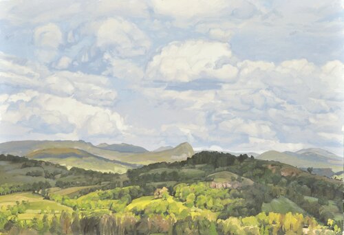 Vingt-trois mai, les Roches de Mariol di Anne Baudequin, Pittura in vendita su Singulart