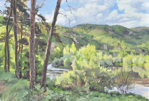 Quinze mai, bord de Loire Anne Baudequin
