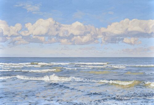 Vagues au soleil du matin, Anne Baudequin