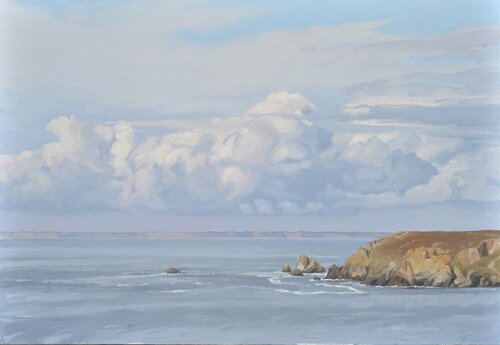 Nuage sur la mer, la Pointe du Van Anne Baudequin