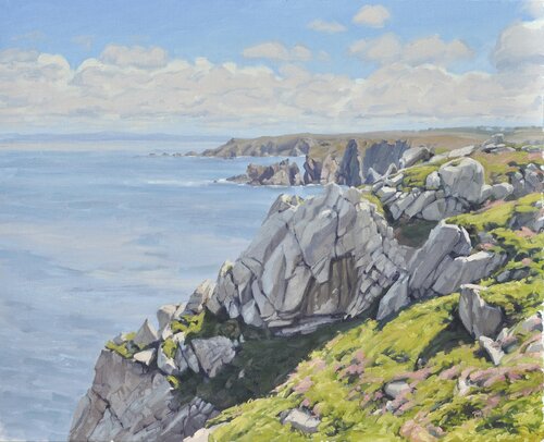 Falaises au Cap Sizun van Anne Baudequin, Schilderij te koop op Singulart