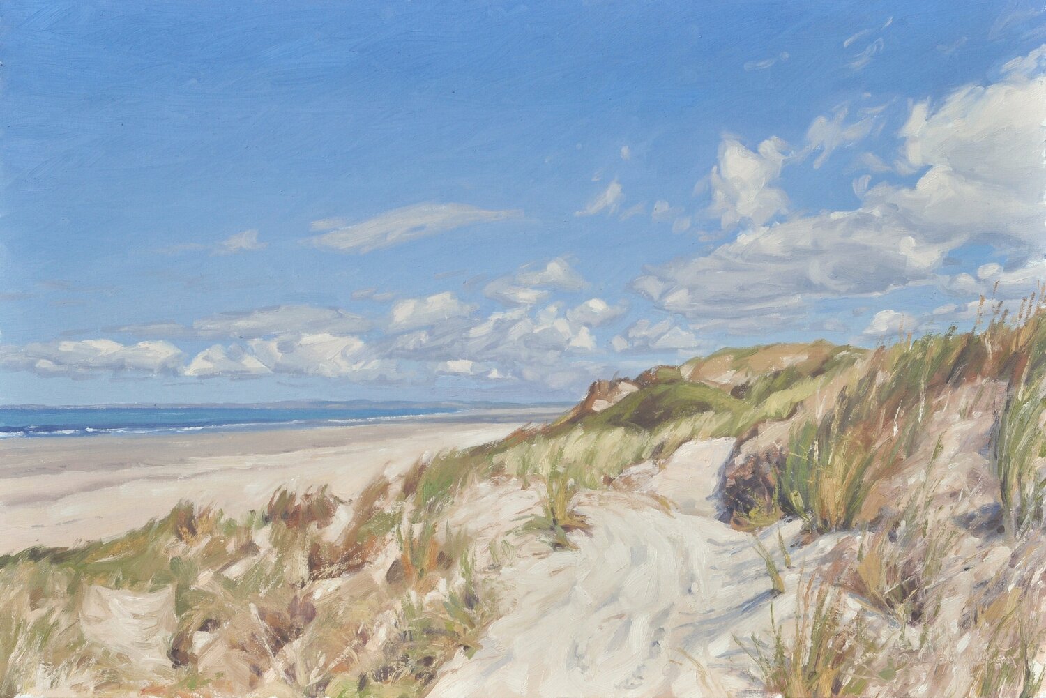 Du haut des dunes, Bretagne Anne Baudequin