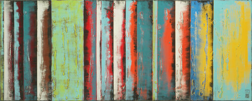 Original Yellow Panels di Ronald Hunter, Pittura in vendita su Singulart