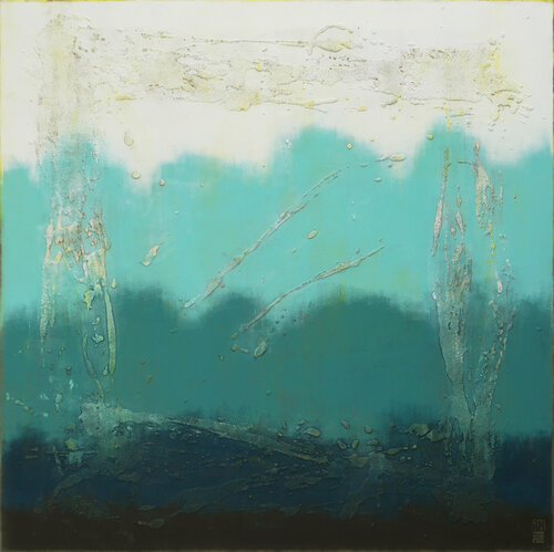 Oceanic Square XL di Ronald Hunter, Pittura in vendita su Singulart