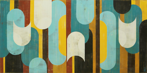 Traffic Brown & Yellow XL di Ronald Hunter, Pittura in vendita su Singulart