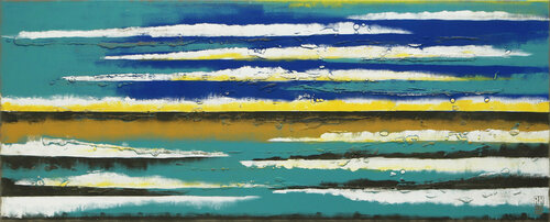 Blue Horizon di Ronald Hunter, Pittura in vendita su Singulart