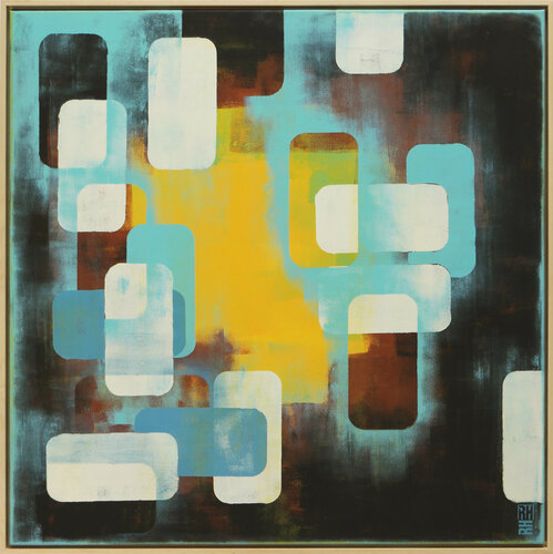 Layer Player - Incl Frame di Ronald Hunter, Pittura in vendita su Singulart