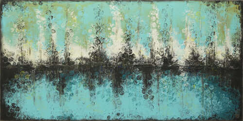 Boiling Bubbles Landscape di Ronald Hunter, Pittura in vendita su Singulart