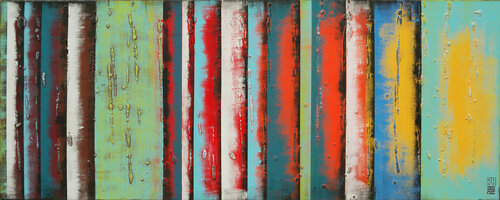 Yellow Panels di Ronald Hunter, Pittura in vendita su Singulart