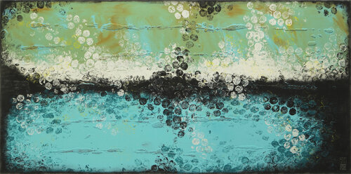 Boiling Bubbles Horizon di Ronald Hunter, Pittura in vendita su Singulart