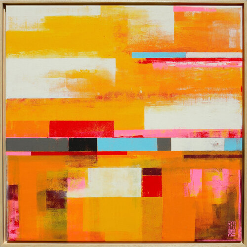 Untitled Yellow Stripe di Ronald Hunter, Pittura in vendita su Singulart