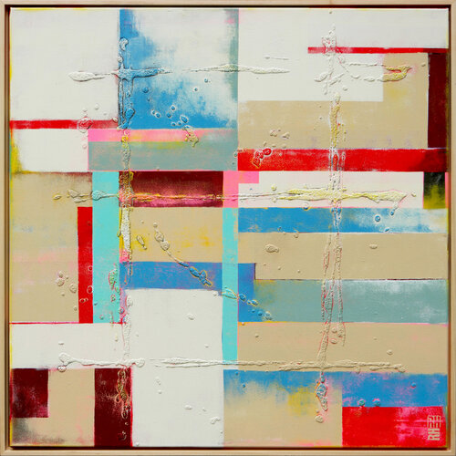 Untitled Red & sand di Ronald Hunter, Pittura in vendita su Singulart