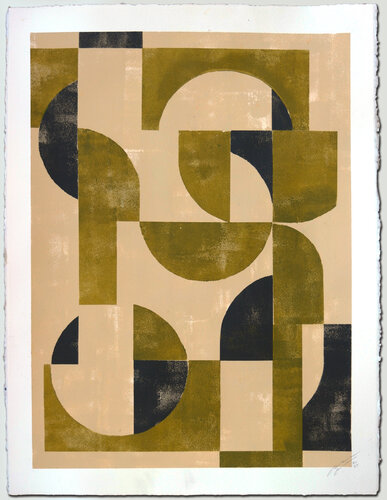 Circle in Cirlce Classic 2 di Ronald Hunter, Pittura in vendita su Singulart