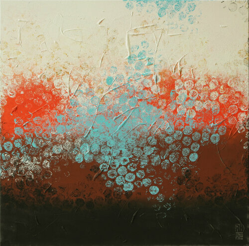 Boilling Bubbles South di Ronald Hunter, Pittura in vendita su Singulart