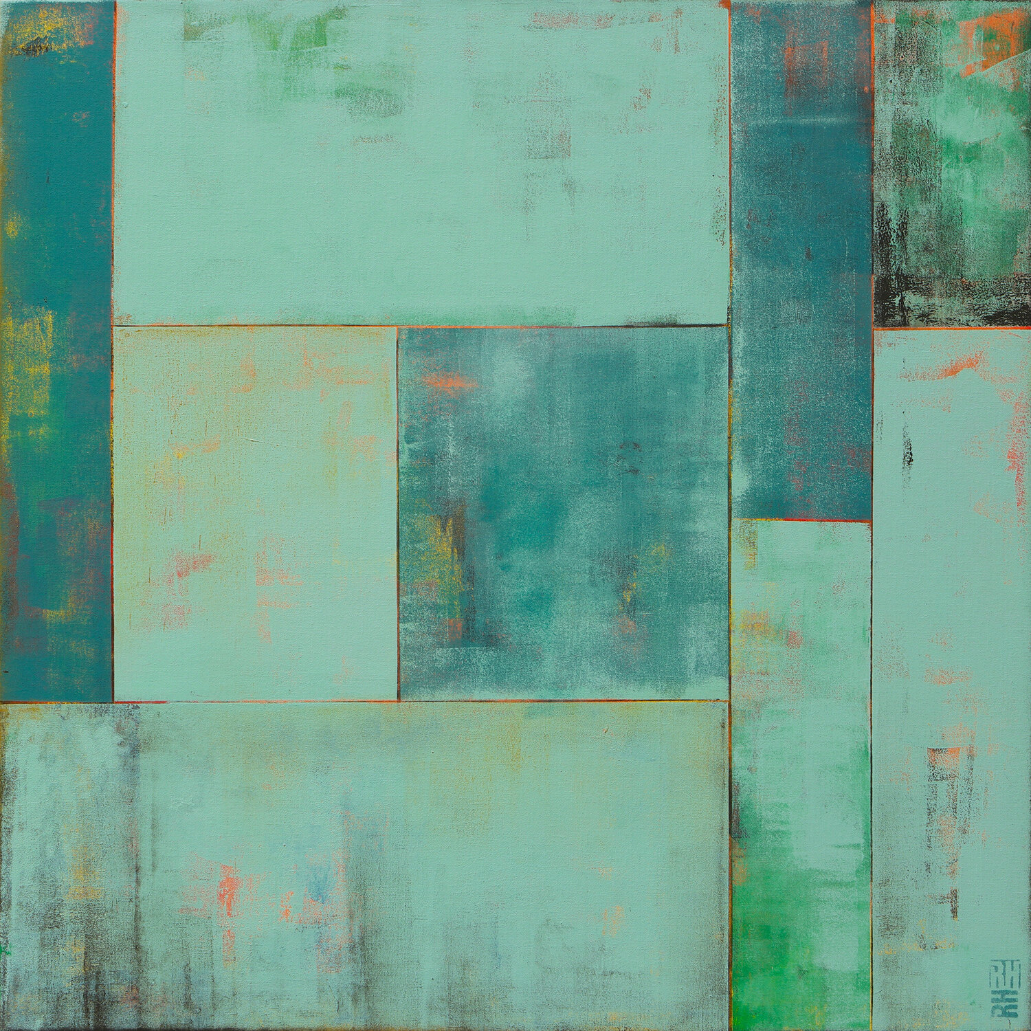 Turquoise Tiles B Ronald Hunter