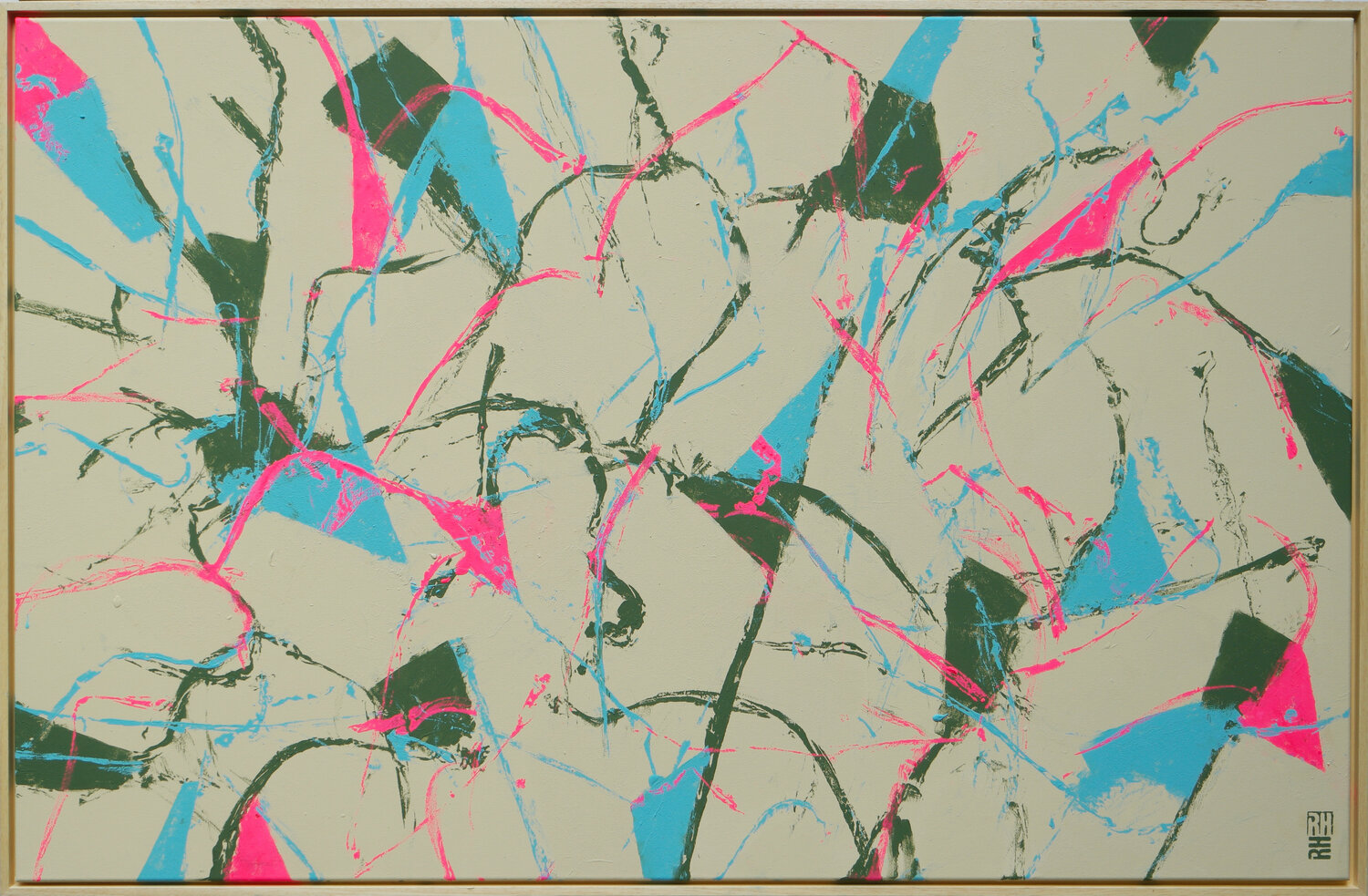 Fragments of joy pink Ronald Hunter