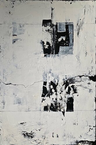 BLACK AND WHITE 8 di Dominique Mc Kenzie, Pittura in vendita su Singulart