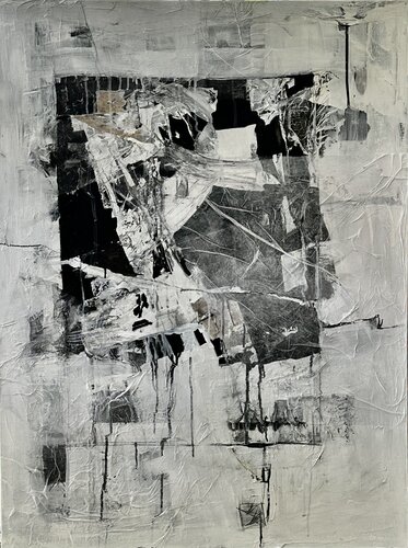 BLACK AND WHITE 19 A van Dominique Mc Kenzie, Schilderij te koop op Singulart