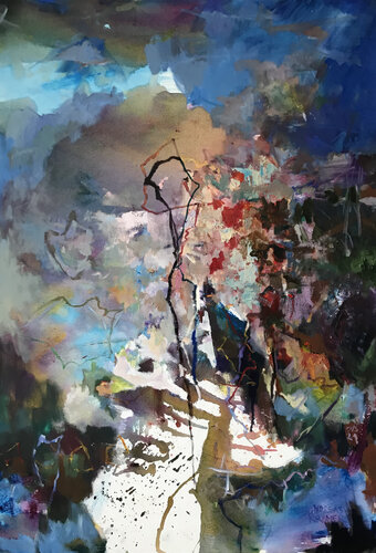 Neues aus Delphi 19 van Andreas Kramer, Schilderij te koop op Singulart