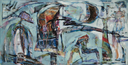 Der Mond und andere Dinge van Andreas Kramer, Schilderij te koop op Singulart