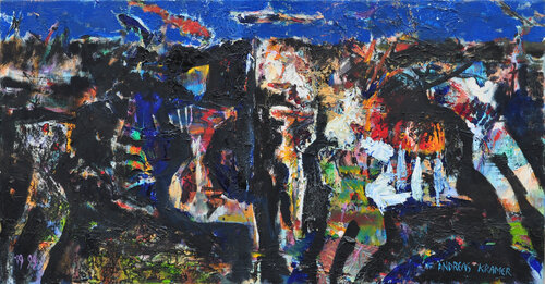 Nacht in Venedig van Andreas Kramer, Schilderij te koop op Singulart