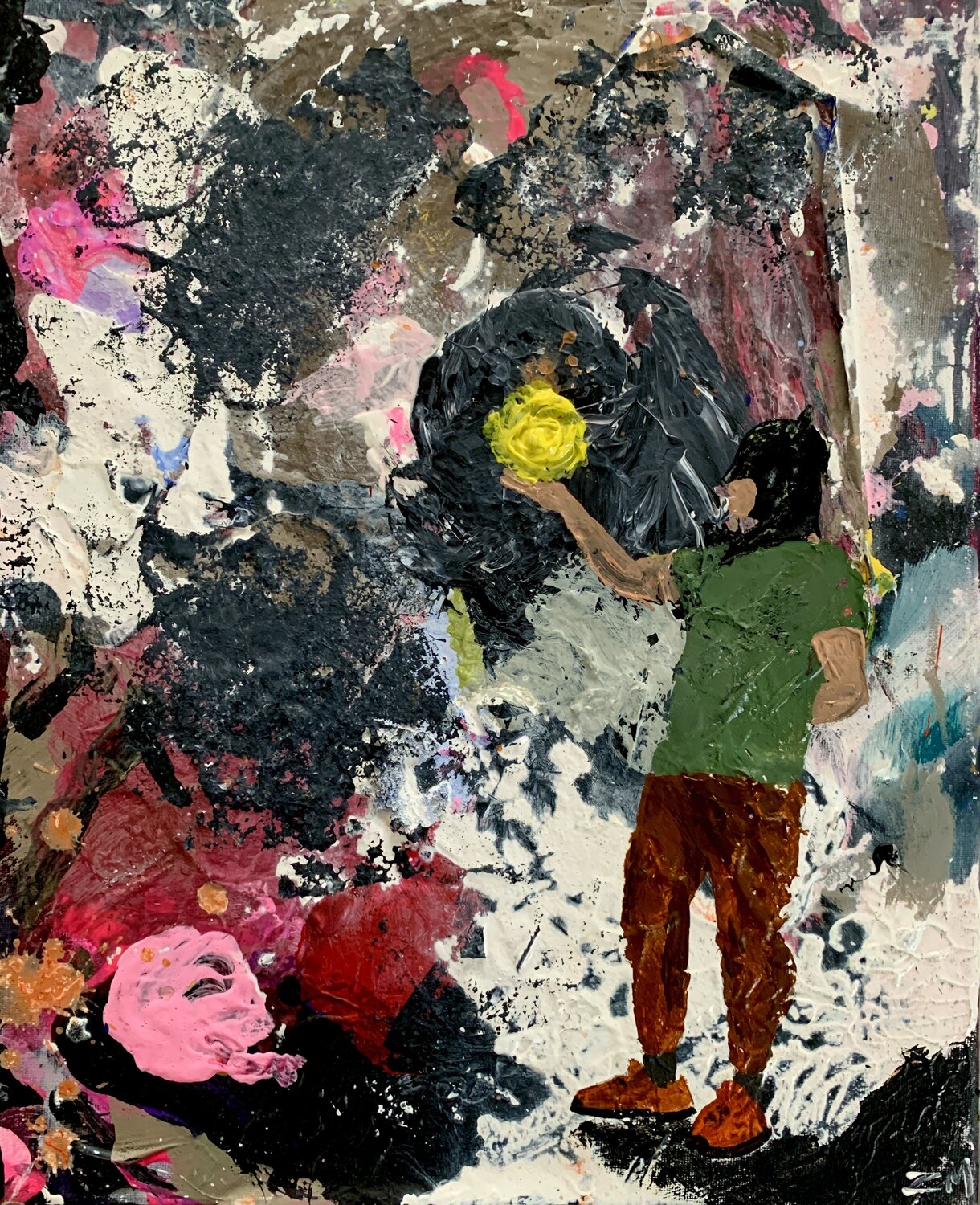 There is a crack in everything de Zeon Milo (2023): Pintura