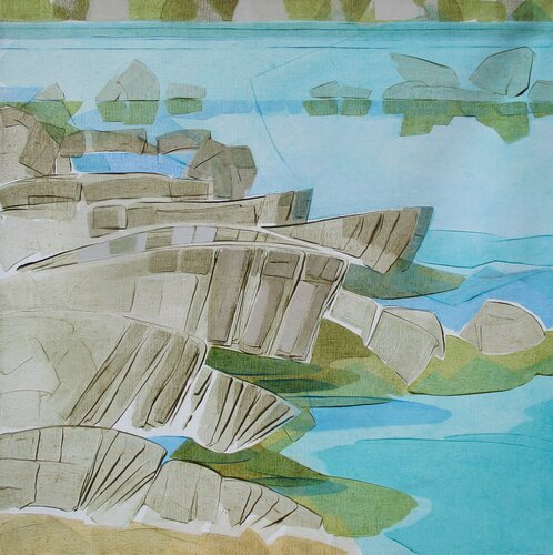 Campomoro by Marie-Louise VanDenAkker, Painting for Sale on Singulart