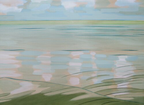 Eau et Terre V di Marie-Louise VanDenAkker, Pittura in vendita su Singulart