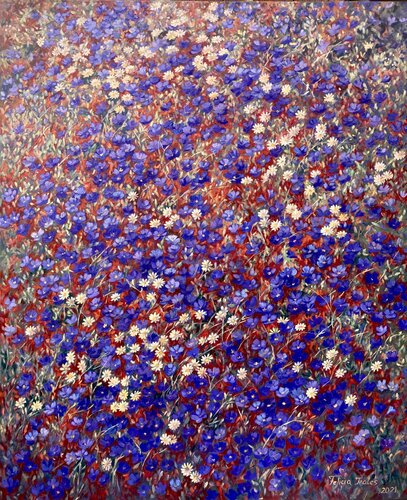 Blue di Felicia Trales, Pittura in vendita su Singulart