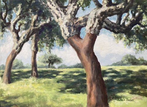 Landscape with Corktree van Felicia Trales, Schilderij te koop op Singulart