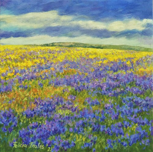 Flowery Field III di Felicia Trales, Pittura in vendita su Singulart