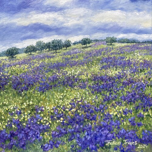 Blue Spring by Felicia Trales, Painting for Sale on Singulart