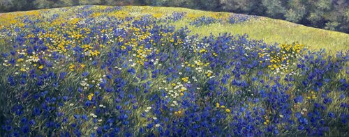 Flowering Hill van Felicia Trales, Schilderij te koop op Singulart