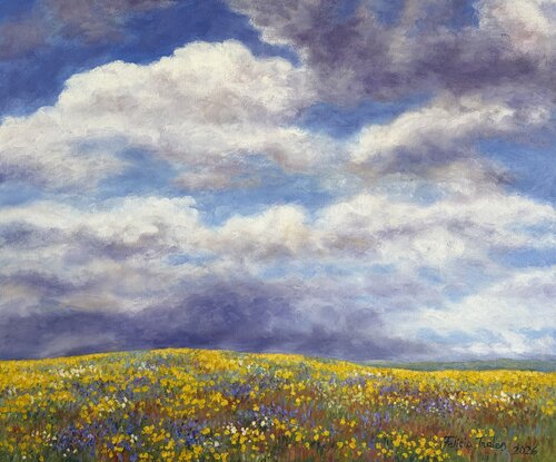 Landscape with Clouds von Felicia Trales, Malerei kaufen auf Singulart