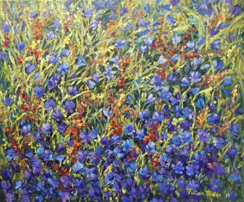 Wild Flowers van Felicia Trales, Schilderij te koop op Singulart