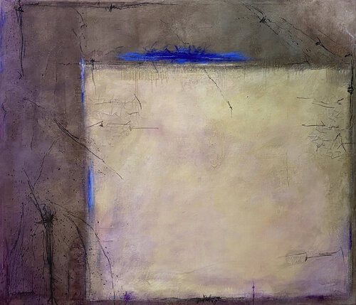 O.T. -  Originalbild -  auch 2 teilig möglich /  Strukturen / Mischtechnik auf Leinwand. van Rudi Eckerle, Schilderij te koop op Singulart