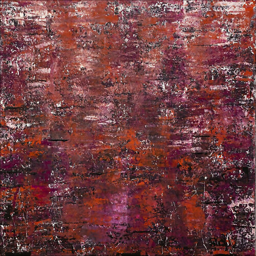 O.T. -  Lands Cape Strukturen - Experimentelle Malerei van Rudi Eckerle, Schilderij te koop op Singulart