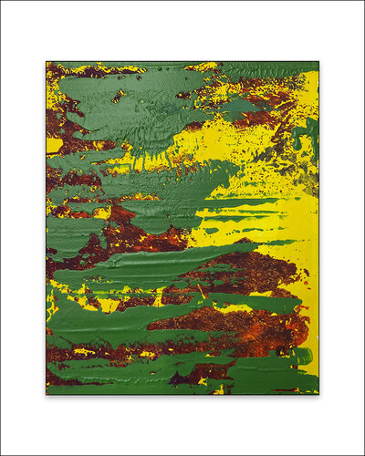 O.T. - Spring   -  Originalbild   Acryl auf Papier mit Passepartout  30 x 24 cm. van Rudi Eckerle, Schilderij te koop op Singulart