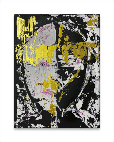 Mysterious Faces 10 - Zutiefst Menschlich  -  Mit Passepartout 50 x 40 cm by Rudi Eckerle, Work on Paper for Sale on Singulart