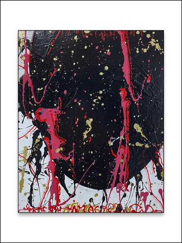 Mysterious Faces 02 -  Mit Passepartout 30 x 40 cm de Rudi Eckerle, Obra en papel a la venta en Singulart