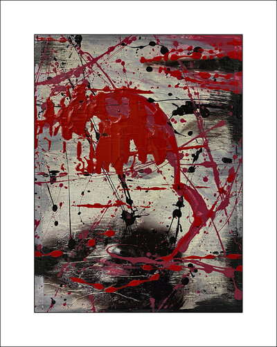 Mysterious Faces 010 -  Mit Passepartout 30 x 24 cm van Rudi Eckerle, Werk op papier te koop op Singulart