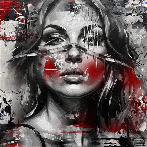 Gesicht 2 by Rudi Eckerle, Print for Sale on Singulart