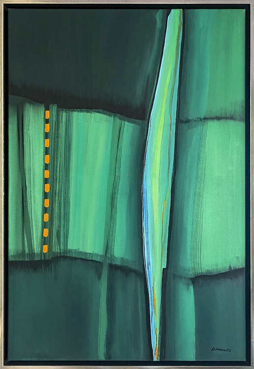O.T. - Jetzt zum Verkauf aus Privatsammlung des Künstlers - Originalbild / Lands Cape auf Leinwand Rudi Eckerle