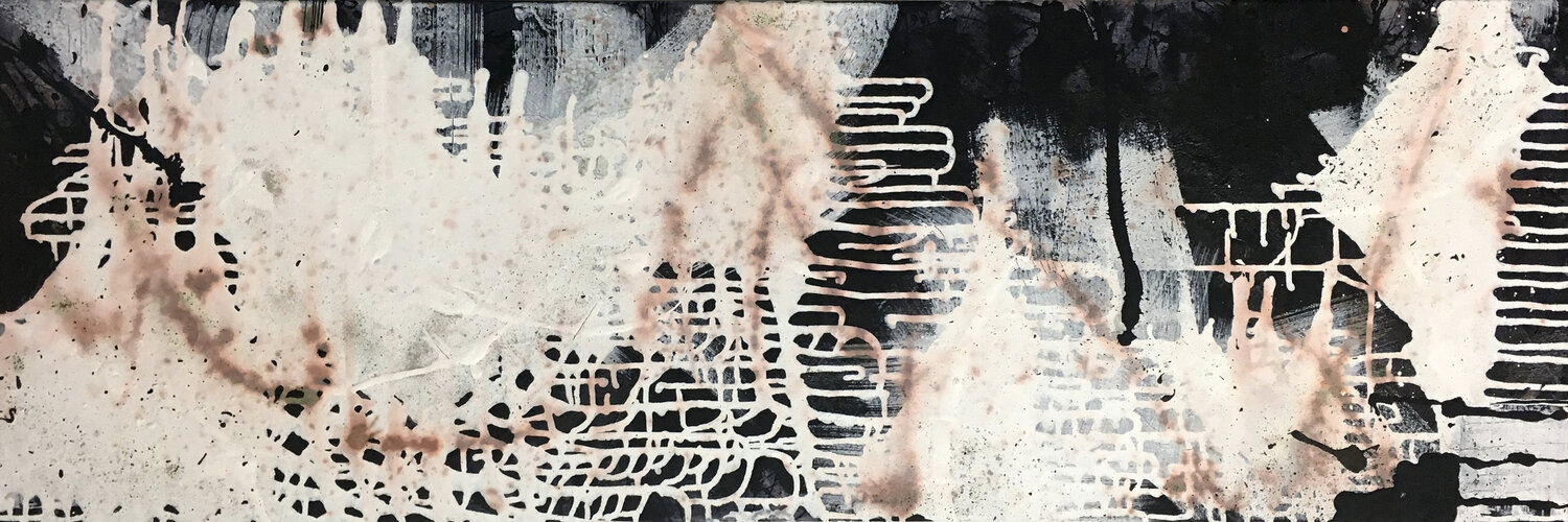 O.T. - Blickfang - Mixed Media auf Leinwand Rudi Eckerle