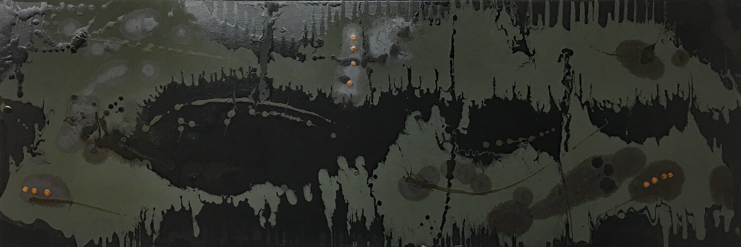 O.T. - Blickfang - Mixed Media auf Leinwand Rudi Eckerle