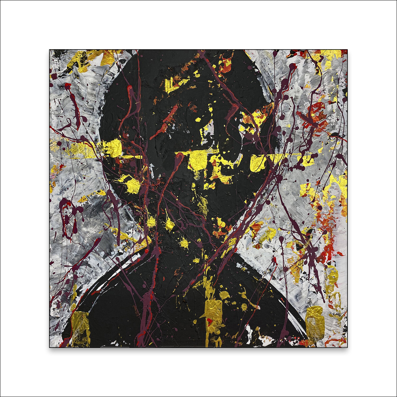Mysterious Faces 3  -  Mit Passepartout 40 x 40 cm Rudi Eckerle