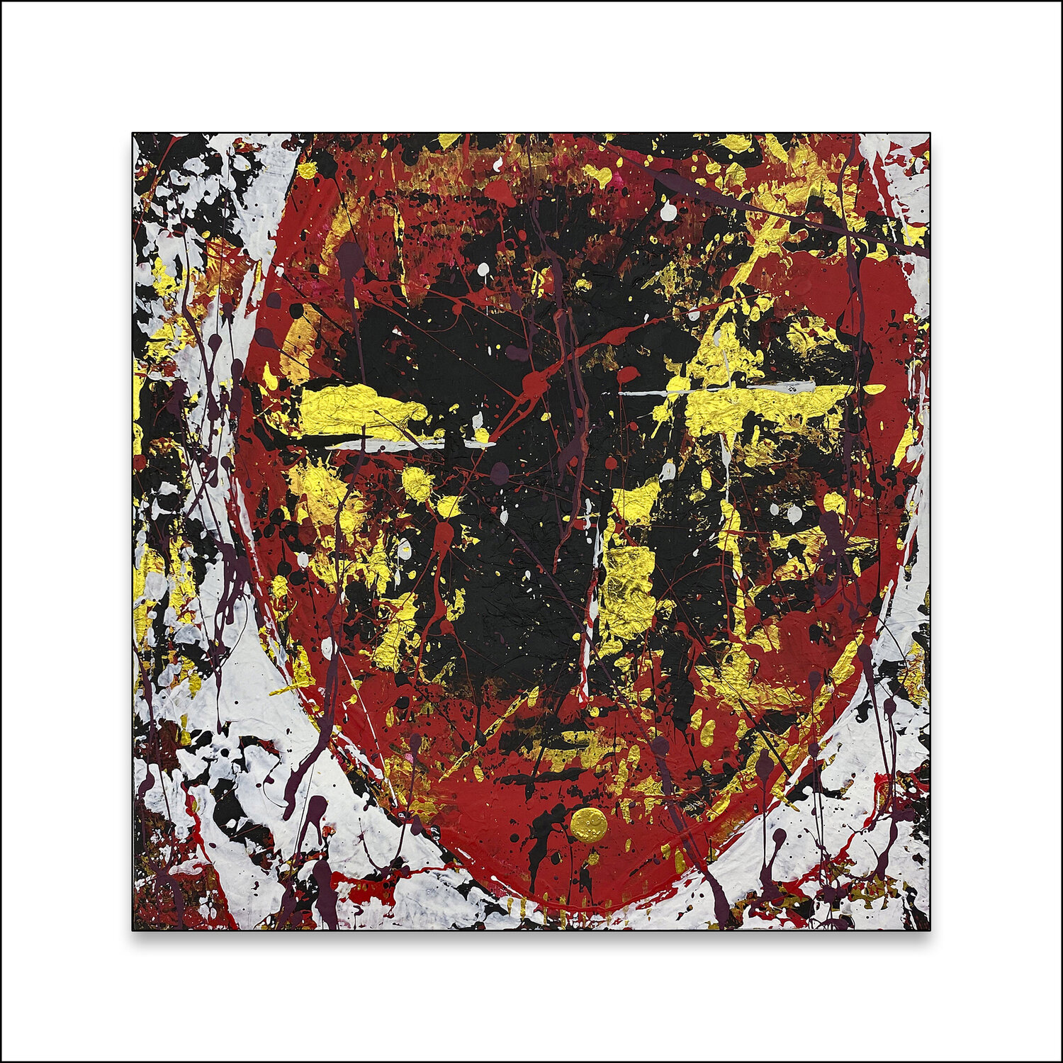 Mysterious Faces 1  -  Mit Passepartout 40 x 40 cm Rudi Eckerle